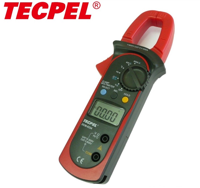 Digital Clamp Meter 3999 Counts 
400A AC/DC Amp with 40M Ohm DCM-033A